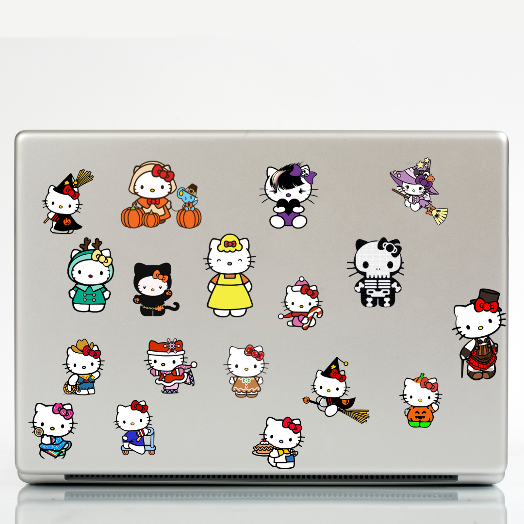 33'lü Hello Kitty Sticker, Cute Sticker Etiket Seti