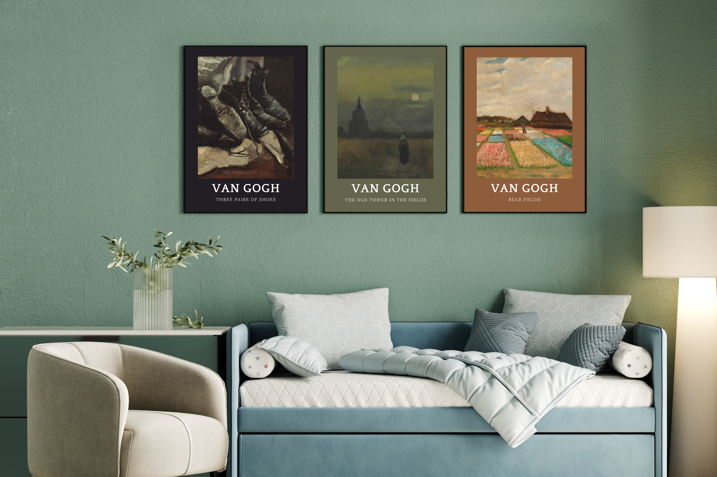 Van Gogh Vintage, Fine Art Poster Seti-Dekor - 17 Adet