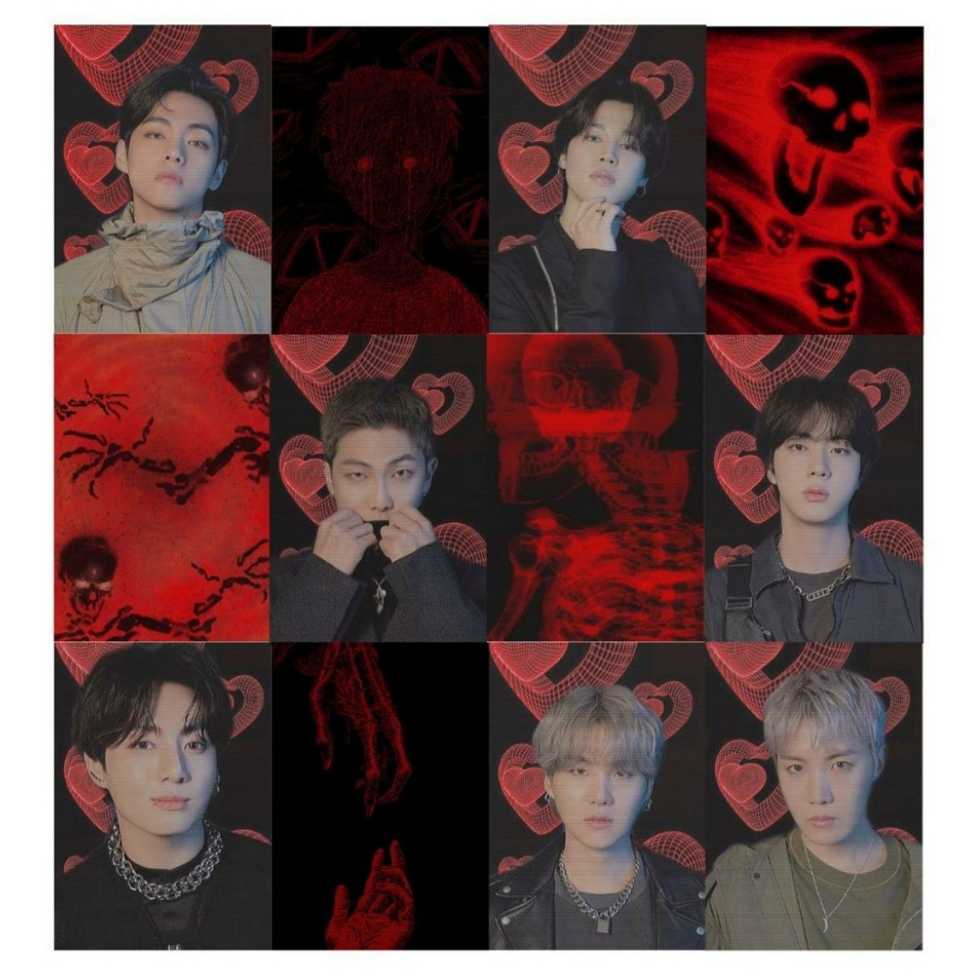 Orora KPOP BTS Dark Grunge Gothic Poster Duvar Kağıdı Seti